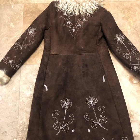 Penny Lane Coat, 70s Coat, Coat, Vintage Coat, 70s, Embroidered Coat, Hippy - Picture 5 of 10